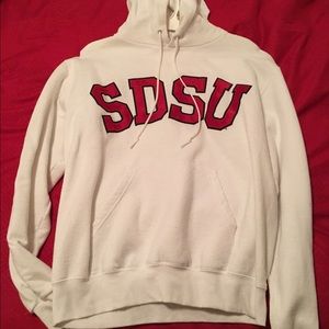 San Diego State University white sweatshirt