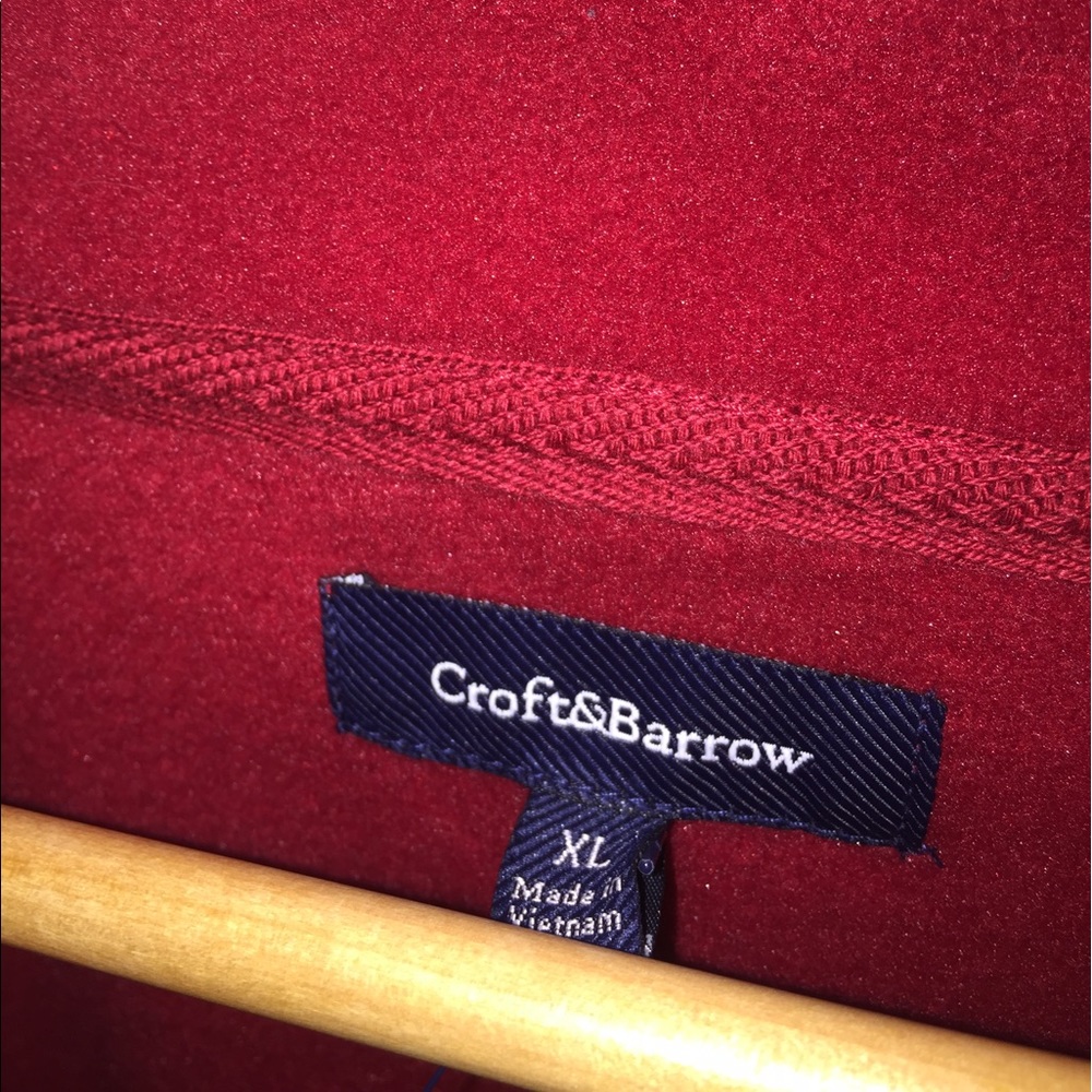 BRAND NEW Men's red fleece pullover jacket - Picture 4 of 5