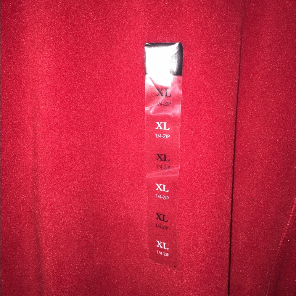 BRAND NEW Men's red fleece pullover jacket - Picture 5 of 5