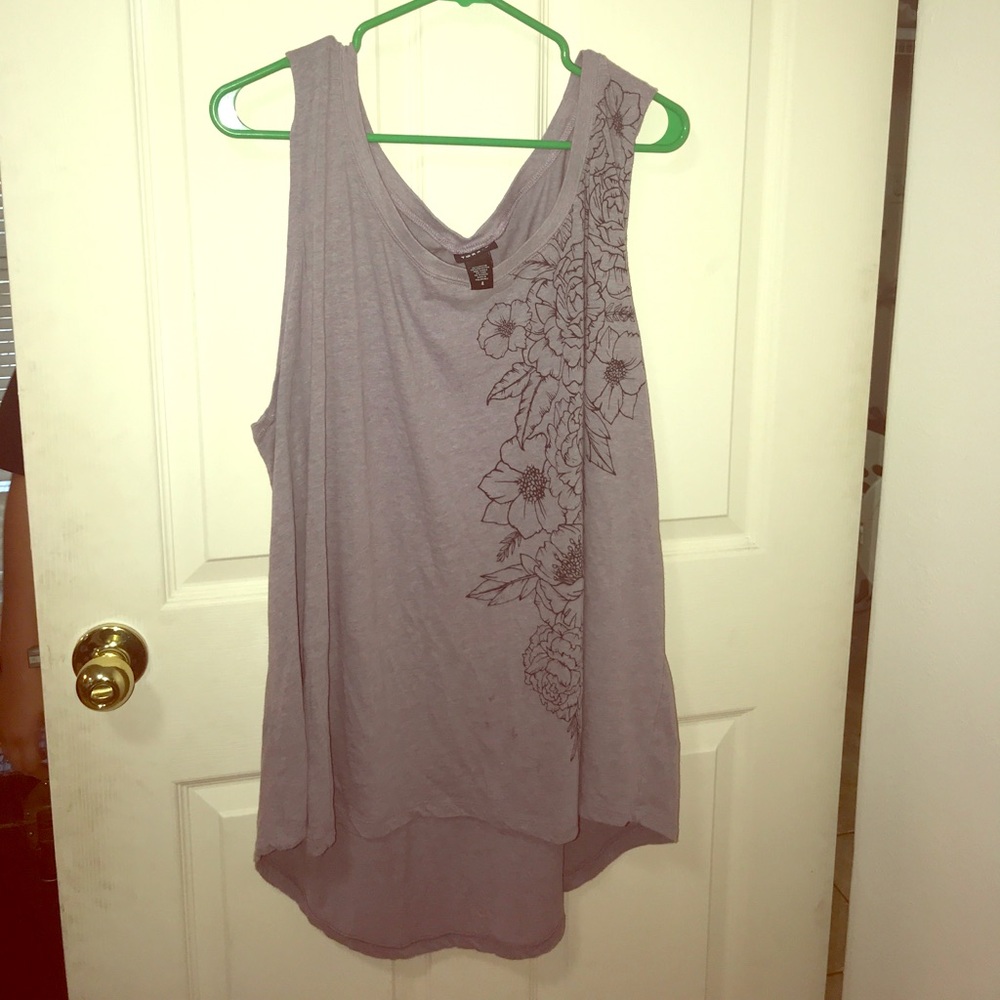 Lavender torrid tank with floral print