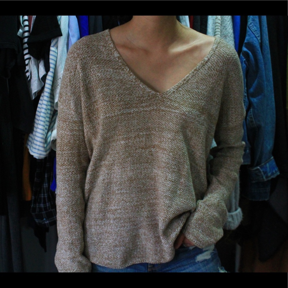 Comfortable tan sweater