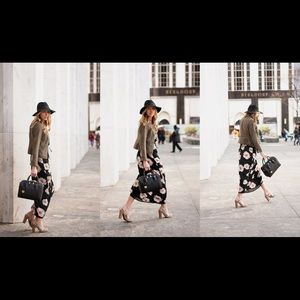 Black floral summer dress