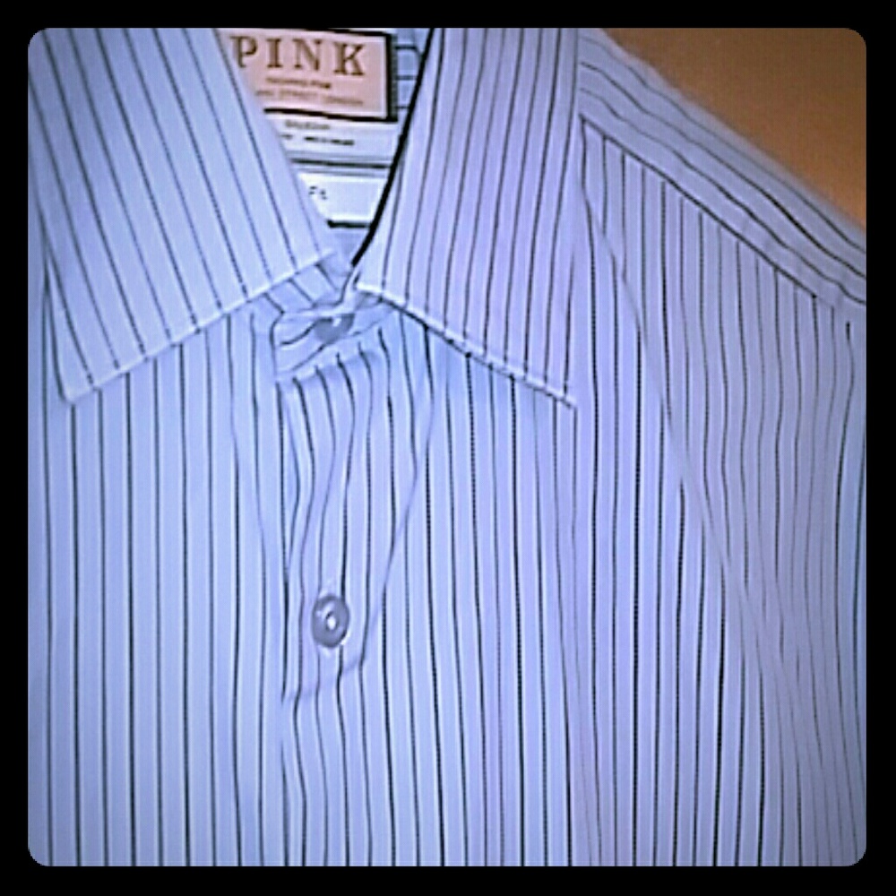 THOMAS PINK FC SHIRT PINSTRIPE SHIRT