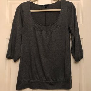 Gap gray 3/4 sleeve blouse, size M