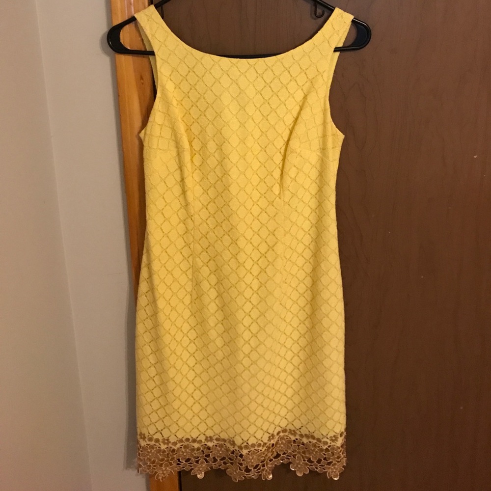 Yellow and Gold Lilly Pulitzer Dress