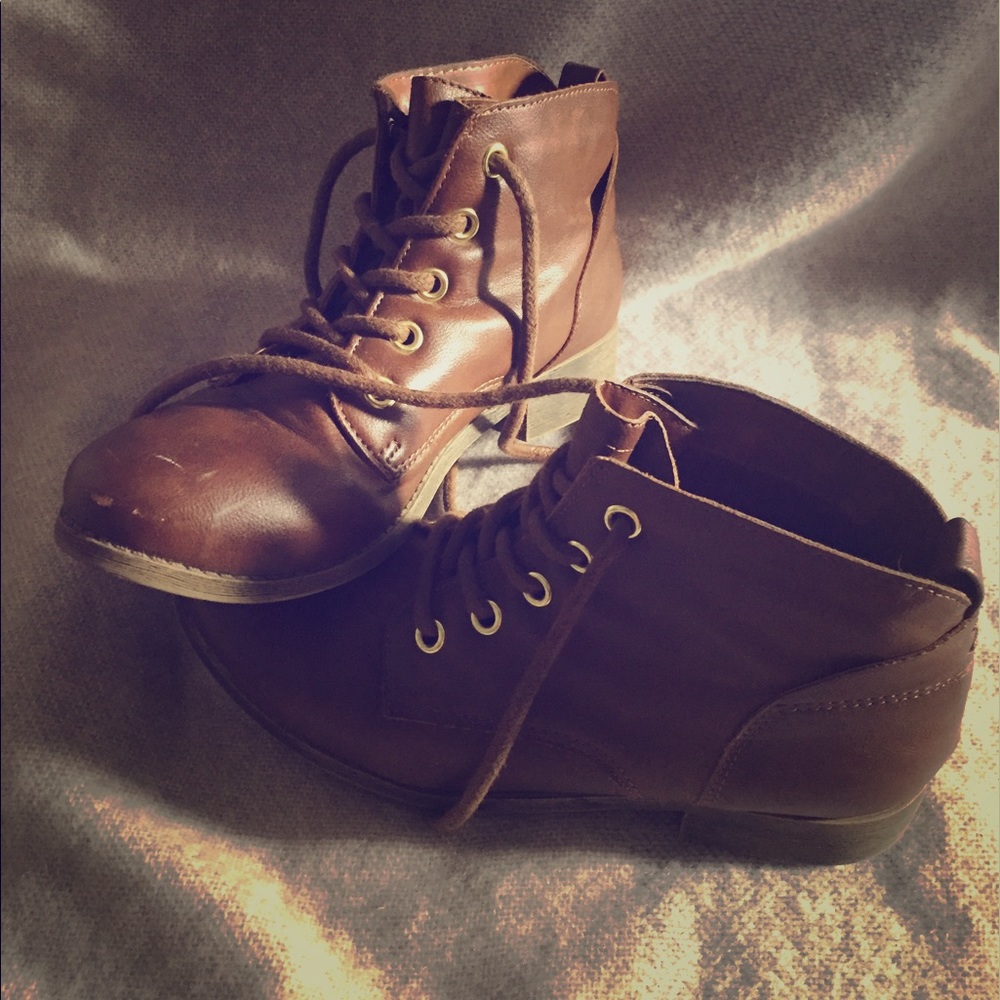 Mossimo Supply Co. Brown Ankle Boots