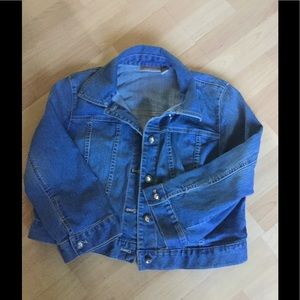 Denim jacket with dazzle buttons Chicos