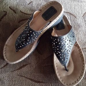 CLARKS STUDDED SANDALS