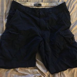Men's Polo by Ralph Lauren Navy Blue Cargo Shorts