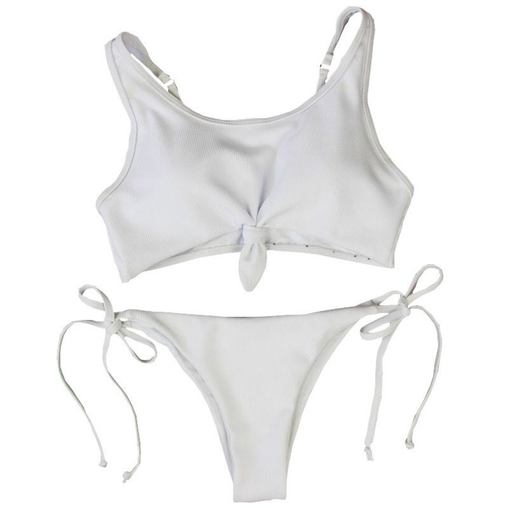 White bikini set