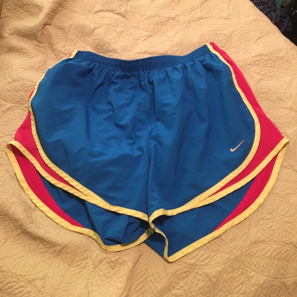 Multi-colored Nike Dry-fit shorts