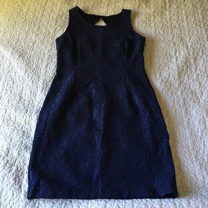 Jennifer Lopez Lace Mini Party Dress - Navy