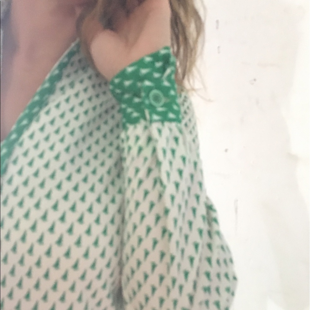 Green and white retro dress - Picture 5 of 7