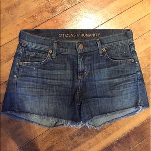 [CoH] Ava cut-off denim shorts (raw cut hem)