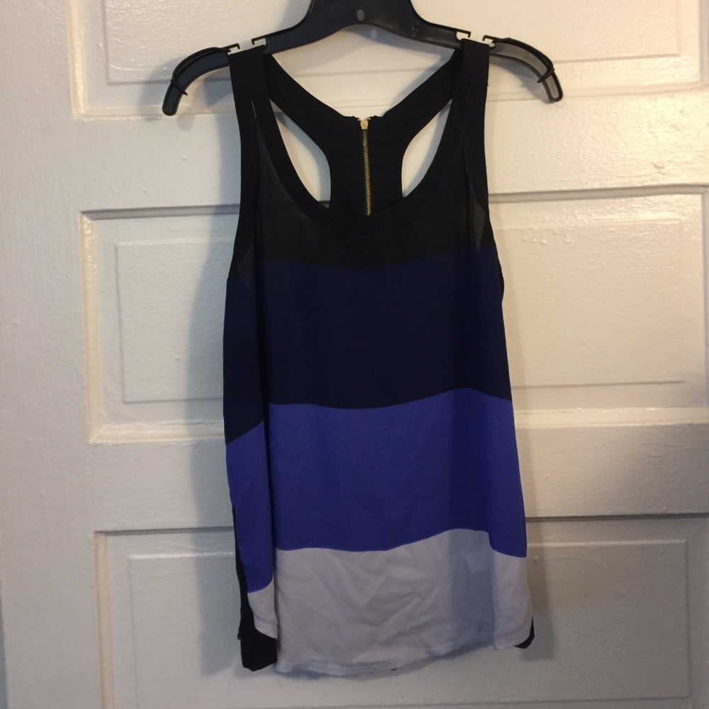 Striped racerback tank