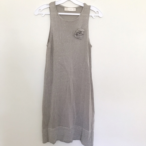Zara Sparkling silver shift dress - Picture 4 of 8