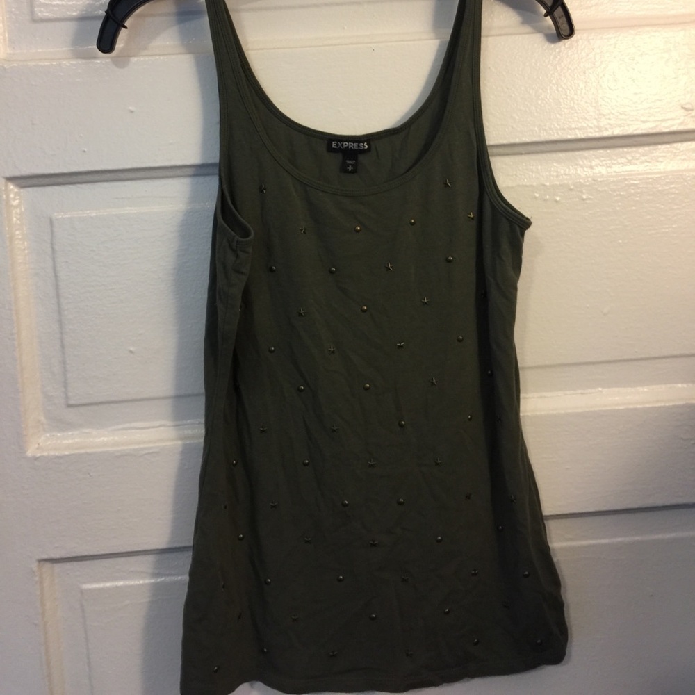 Olive knit tank