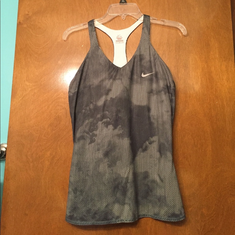 Nike Black and White Tank Top