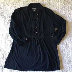 Banana Republic 3/4 Sleeve Black Blouse