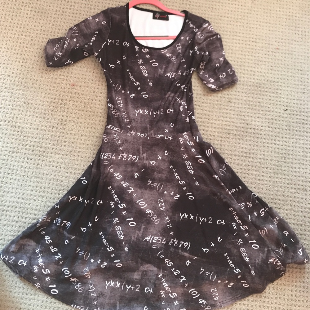 Modcloth Math Skater Dress