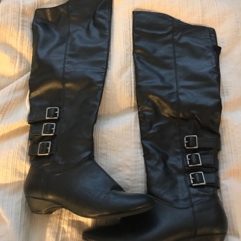 Madden girl knee high black boots