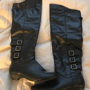 Madden girl knee high black boots