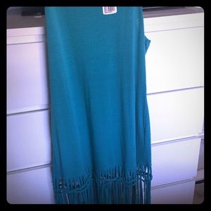 Teal, sexy, body fitting dress. Forever 21.