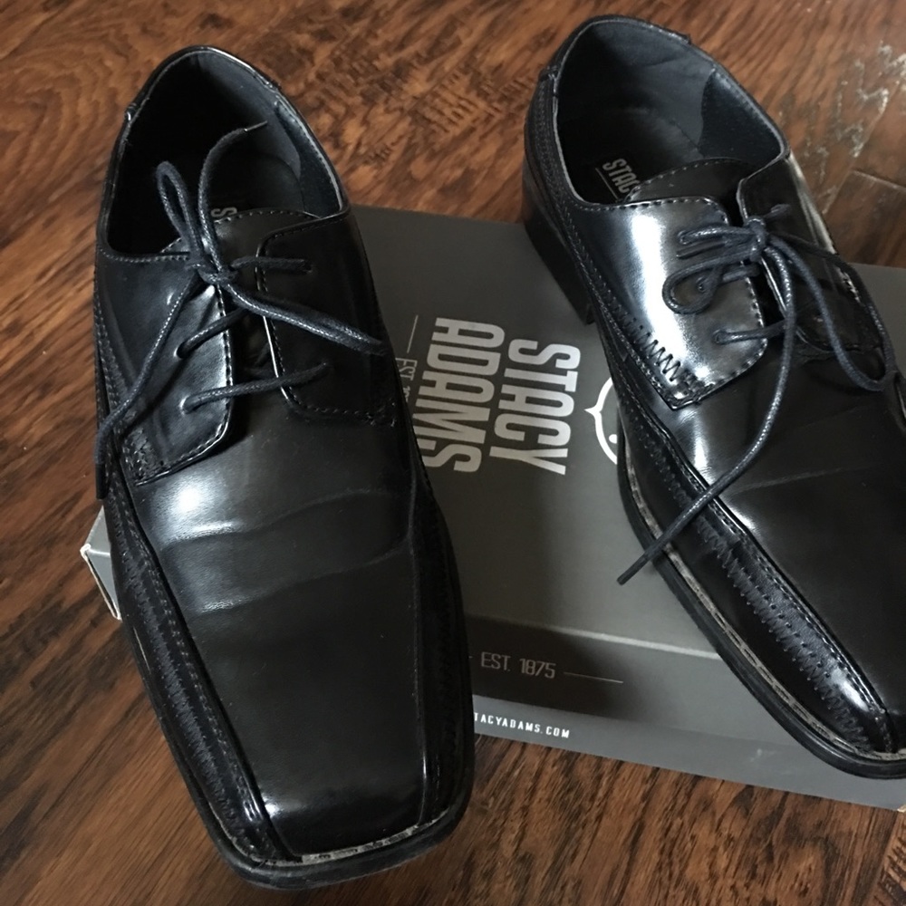 Boys dress boots black