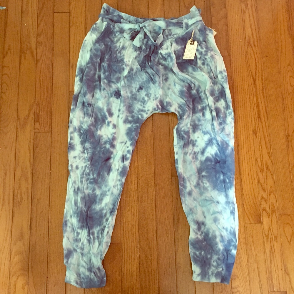 Forever 21 F21 Tie-Dye Harem Hammer Pants 31 NWT
