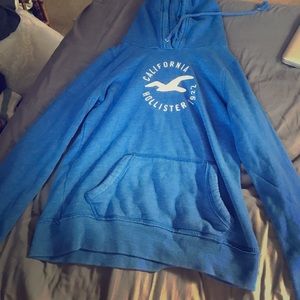 Blue Hollister hoodie