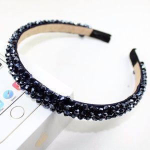 SOLD - Set of 2 Headband - Pink and Black