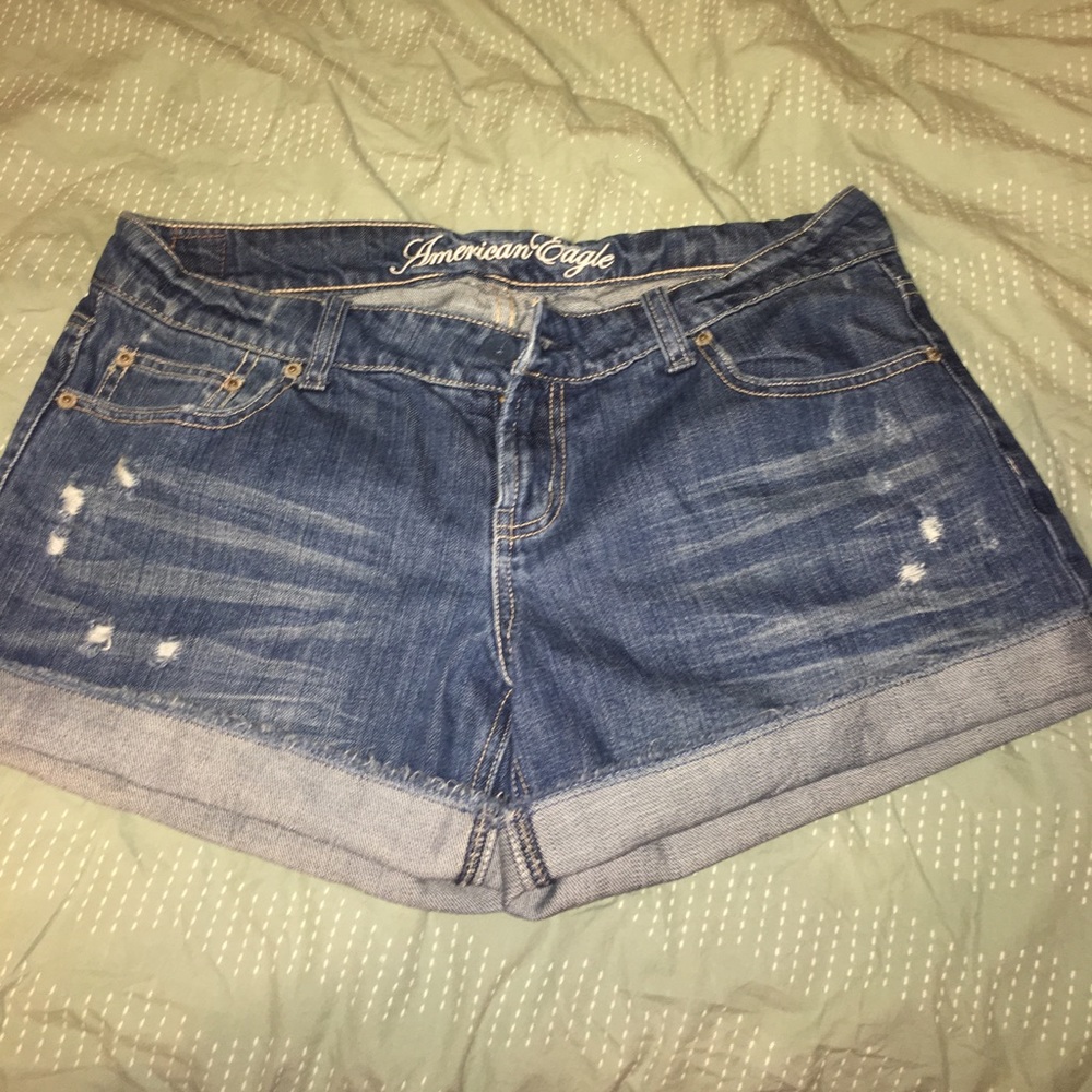 American eagle size 12 blue jean shorts