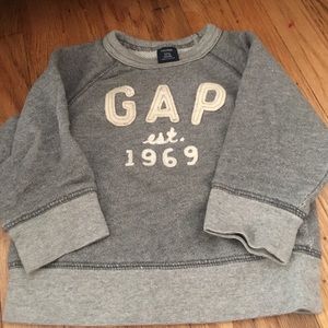 12-18 months Baby Gap pullover light gray.