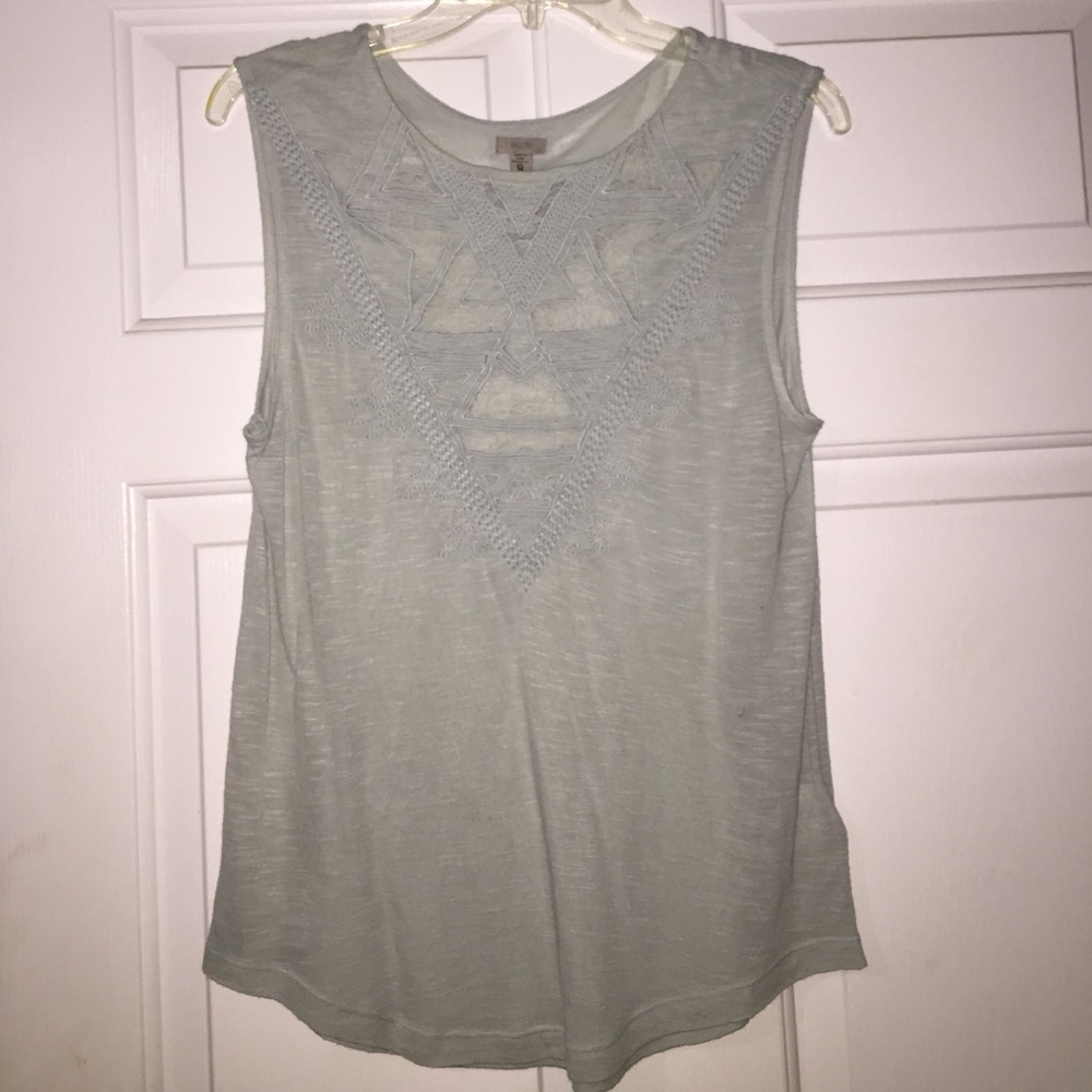 Urban Outfitters Lace Embroidered Tank
