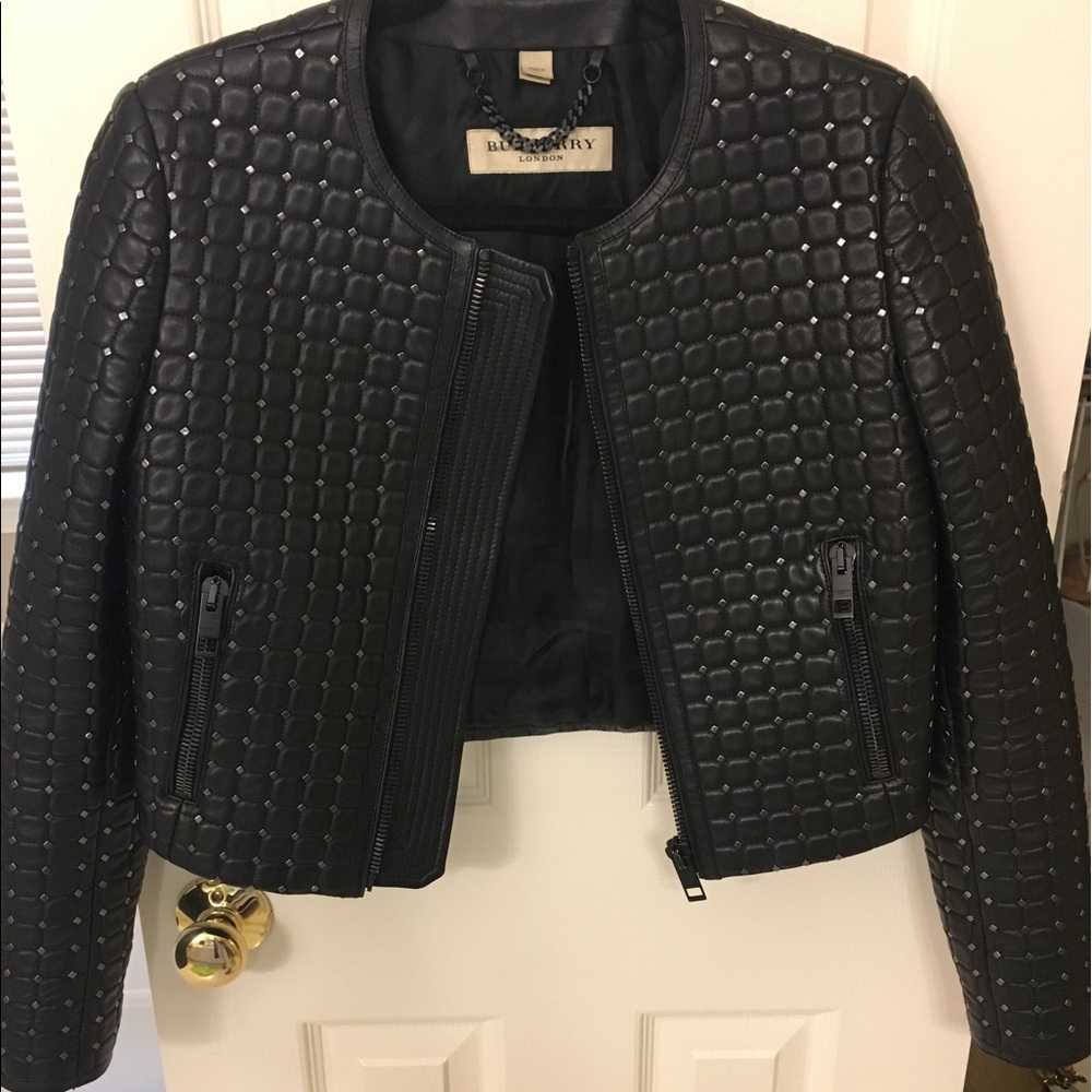 Burberry Quilted Leather Jacket / Lamb Skin - Picture 4 of 8