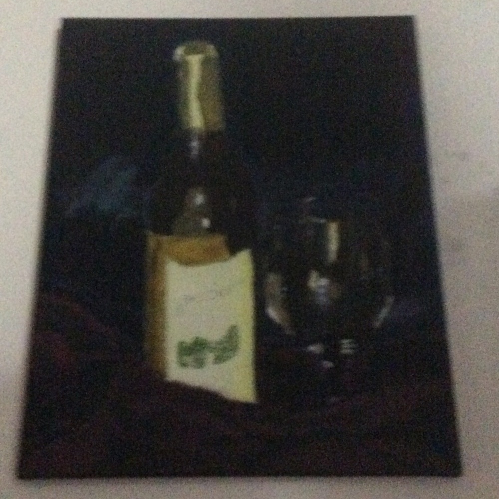 Hand painted wine