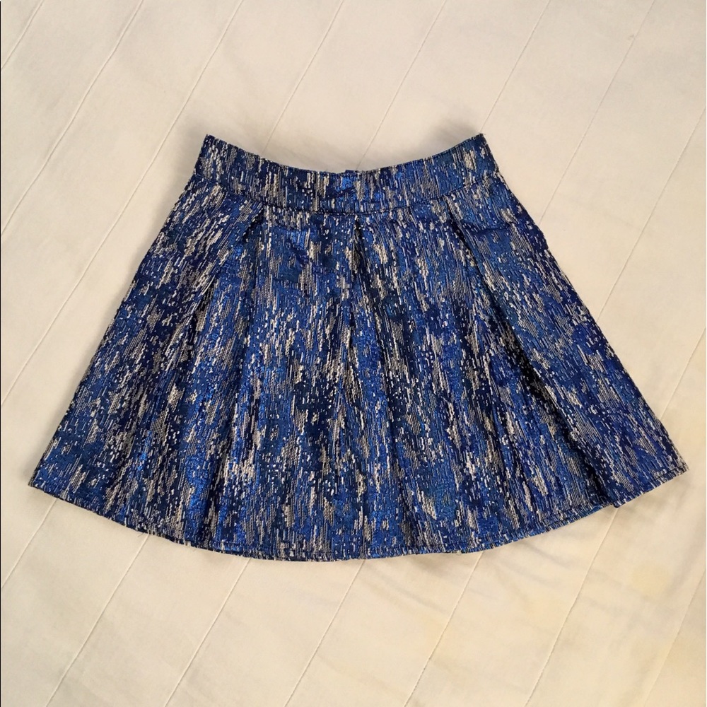 BETHANY MOTA / Metallic Jacquard Skirt