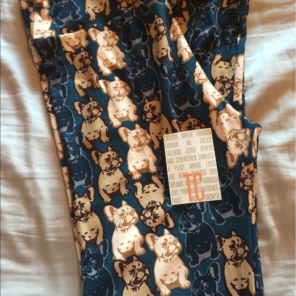 Lularoe TC French Bull Dog Leggings
