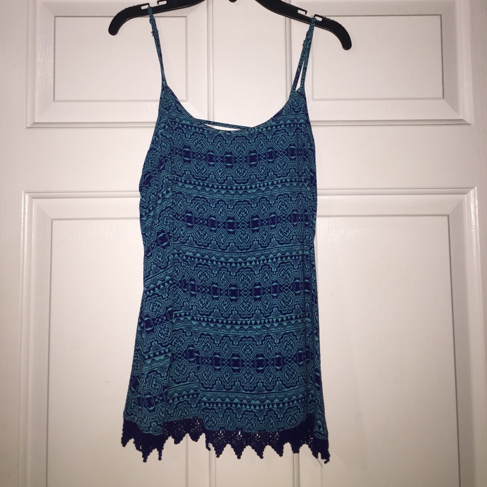 Target Lace Bottom Flowy Tank