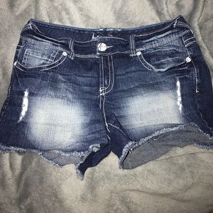 Blue jean shorts