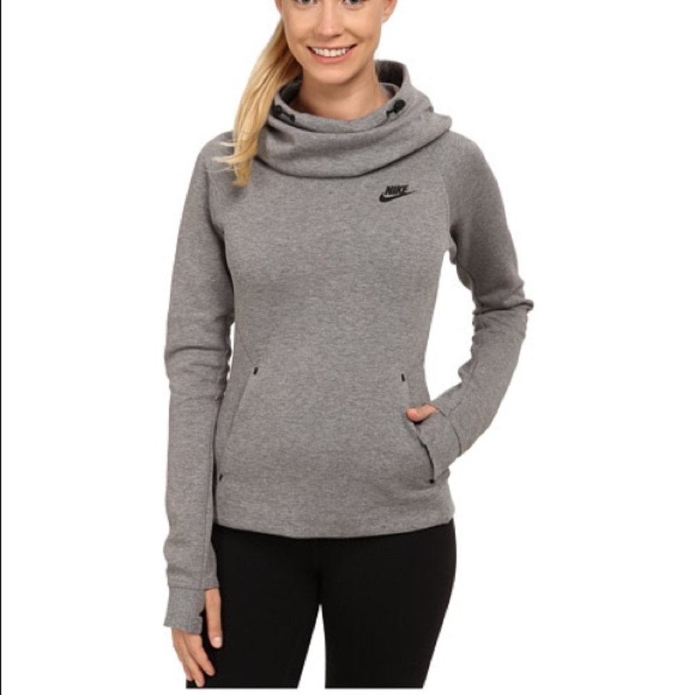 Nike cowl/funnel neck grey sweatshirt