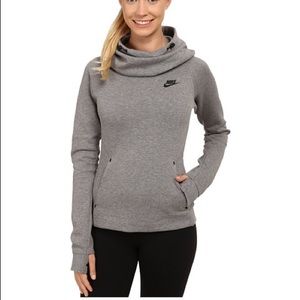 Nike cowl/funnel neck grey sweatshirt