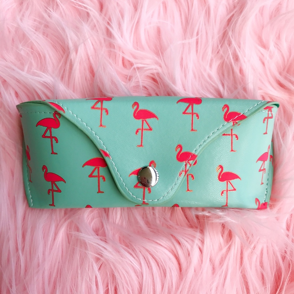 J Crew Flamingo Sunglasses Case