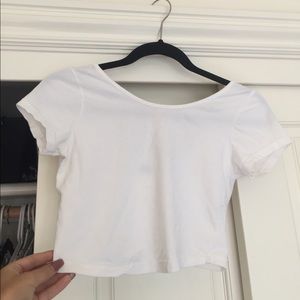 White crop top