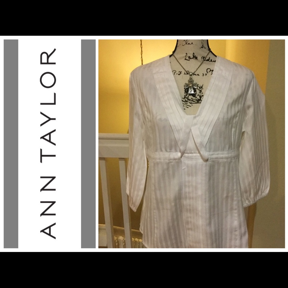 Ann Taylor White Blouse