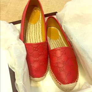 Gucci Signature leather espadrille