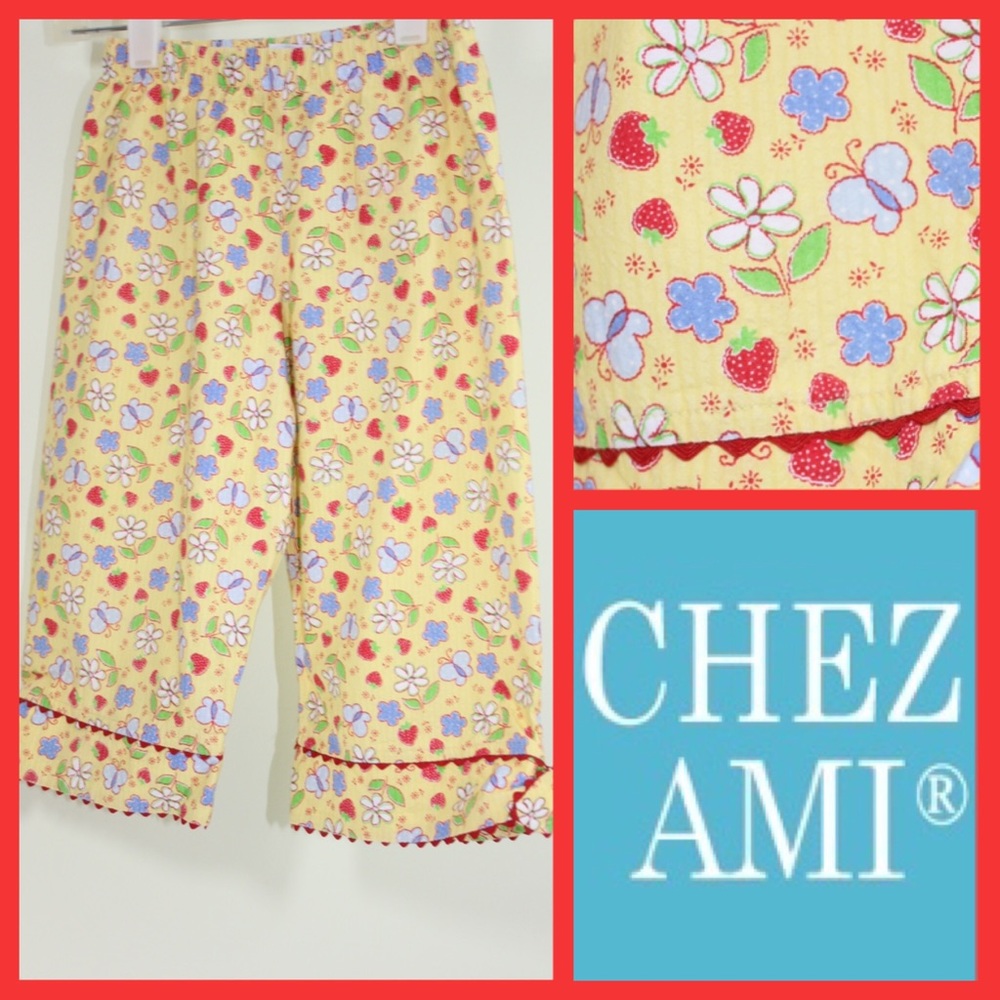 Chez Ami Lightweight Yellow Capri Pants