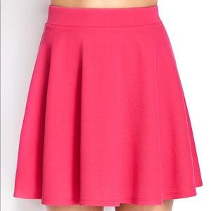 Hot pink skater skirt
