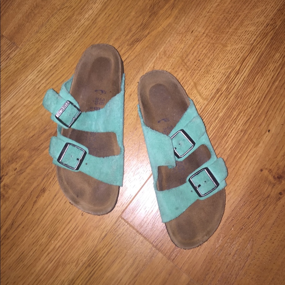 SEA FOAM GREEN BIRKENSTOCKS