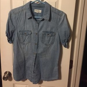 Jean button down shirt